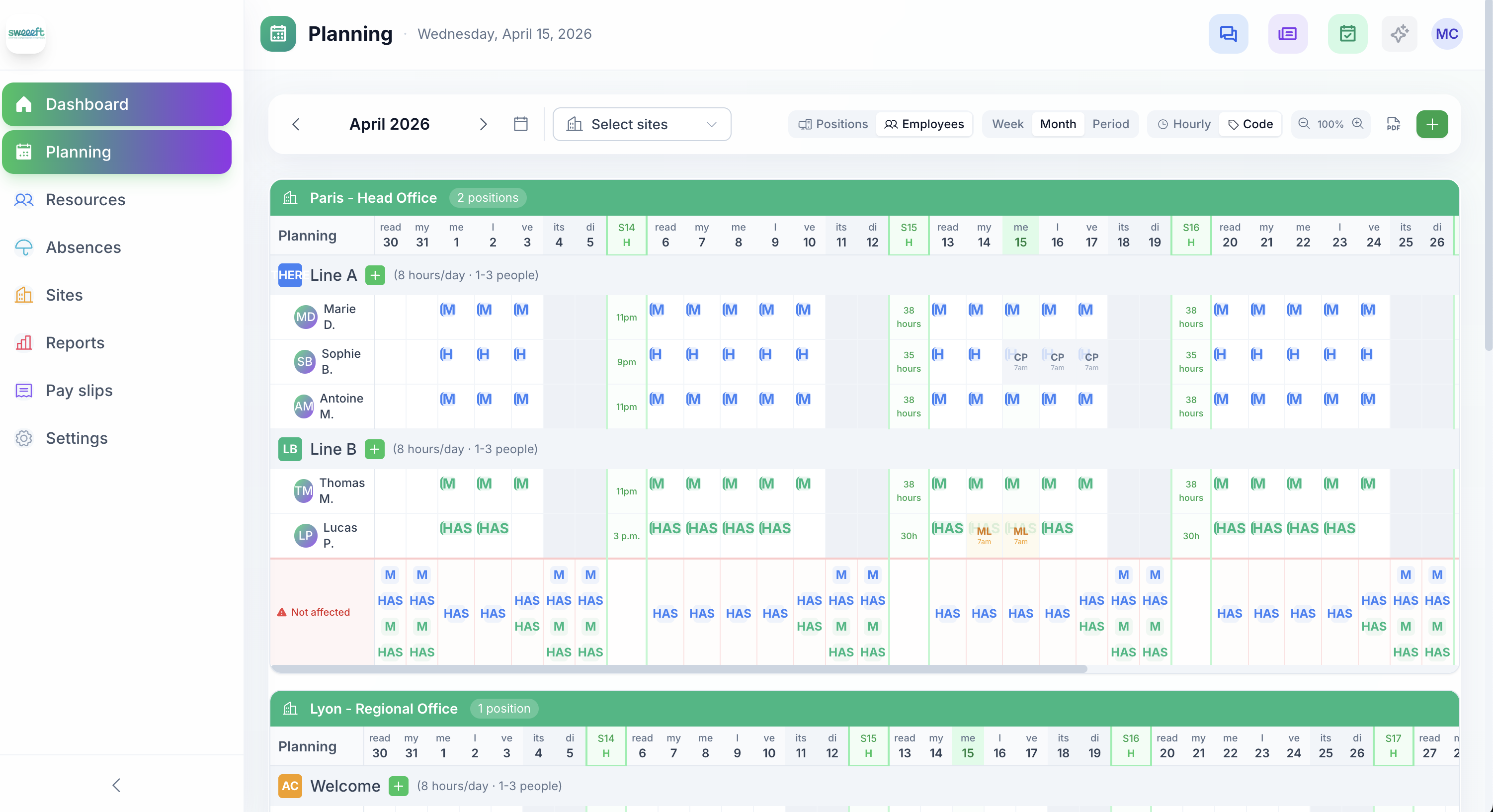 Types de congés et absences — Configuration des CP, RTT, maladie, maternité et autres types